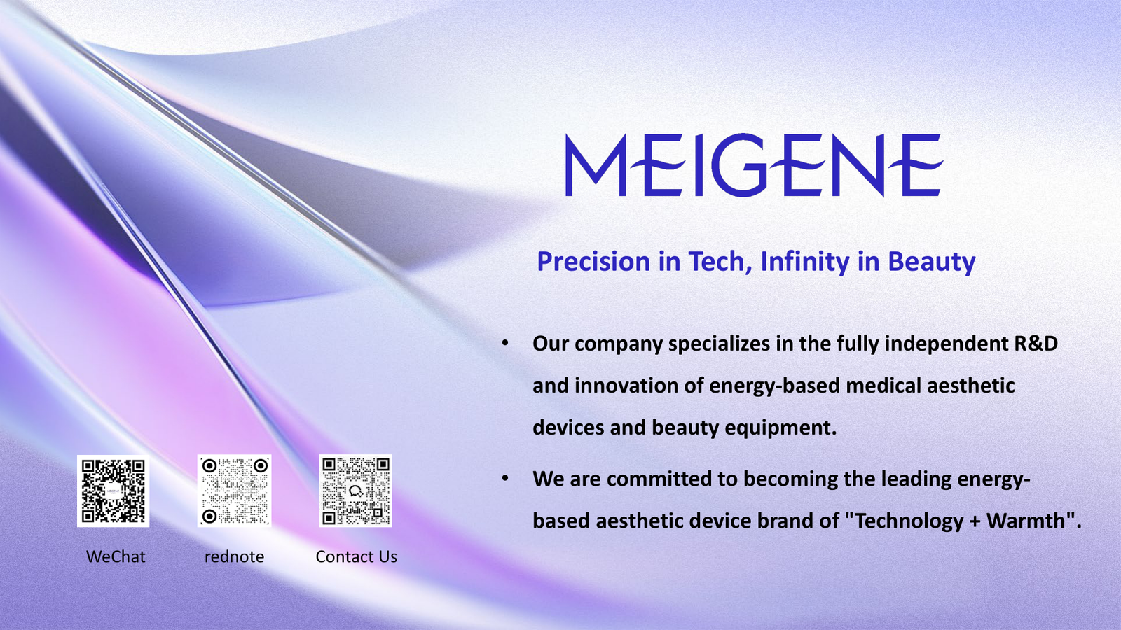 MEIGENE factory and export capability image