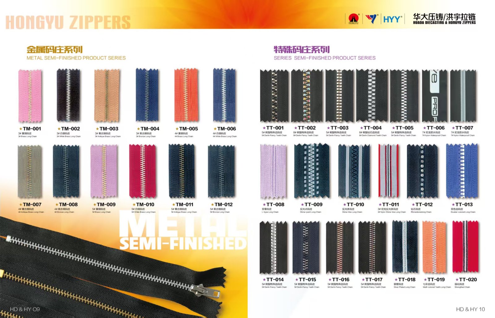 Zipper Long Chain gallery visual from Huada Hongyu Zippers