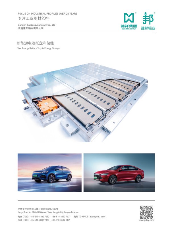 Battery storage aluminum profiles for Материалы для новой энергетики sourcing from Jianbang Aluminum