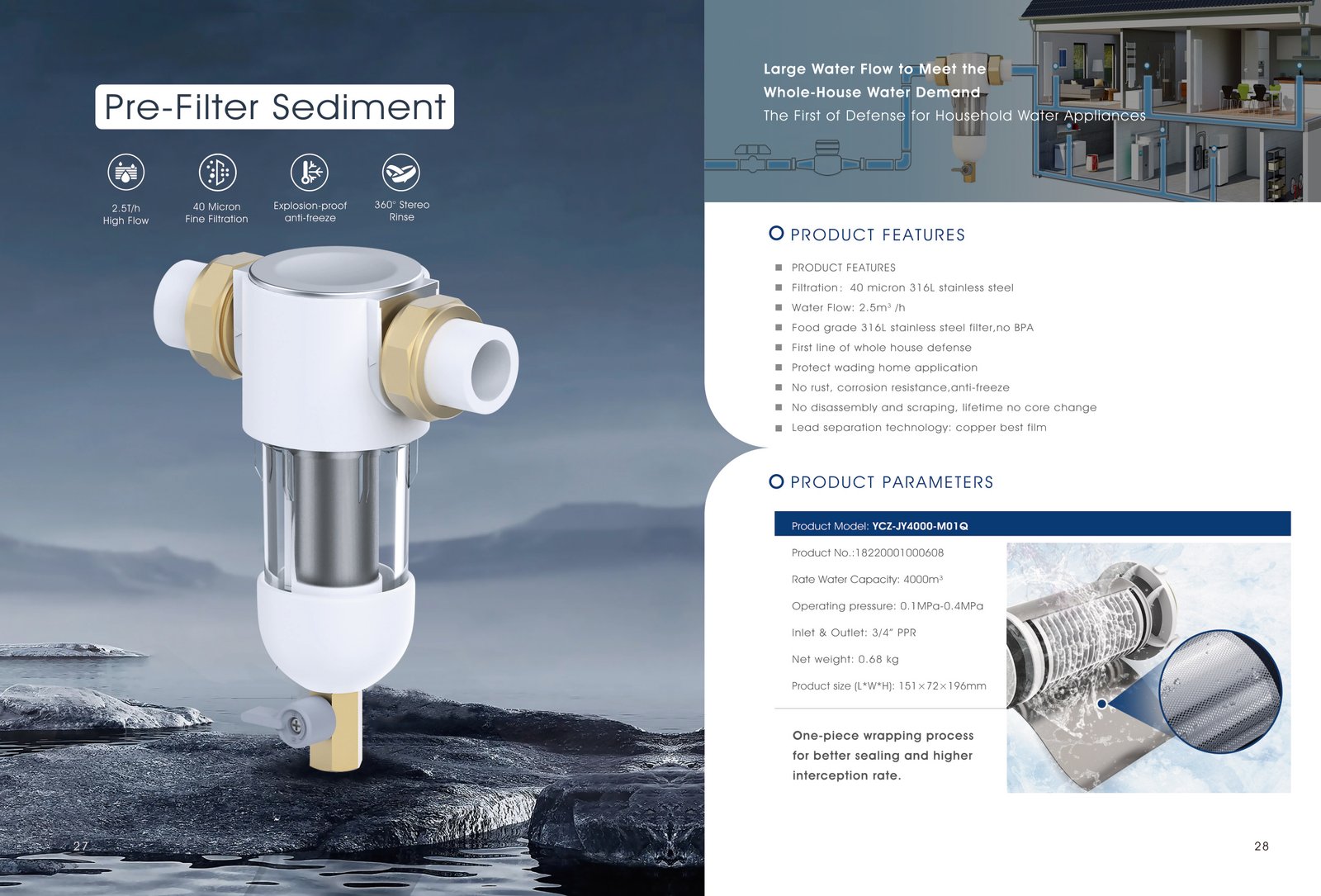 Pre-filter sediment for Оборудование для очистки воды sourcing from MICOE Water Purification Technology Co., Ltd.